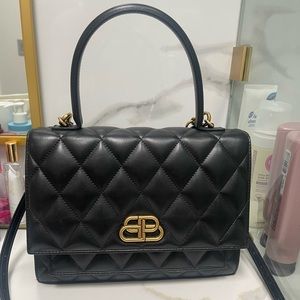 Balenciaga quilted calfskin top handle bag (medium)